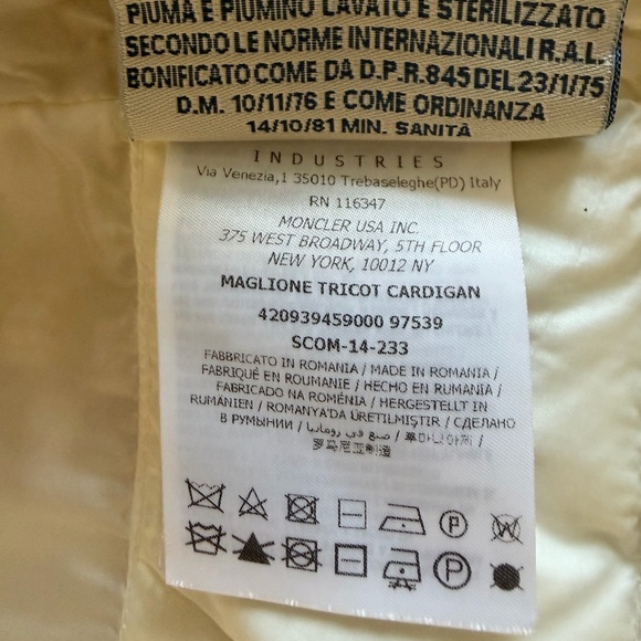 $1850 XS MONCLER CABLE KNIT Hooded Jacket CARDIGAN 100% RARE - Picture 8 of 12